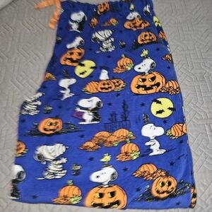 Blue Halloween Themed Pajama Pants